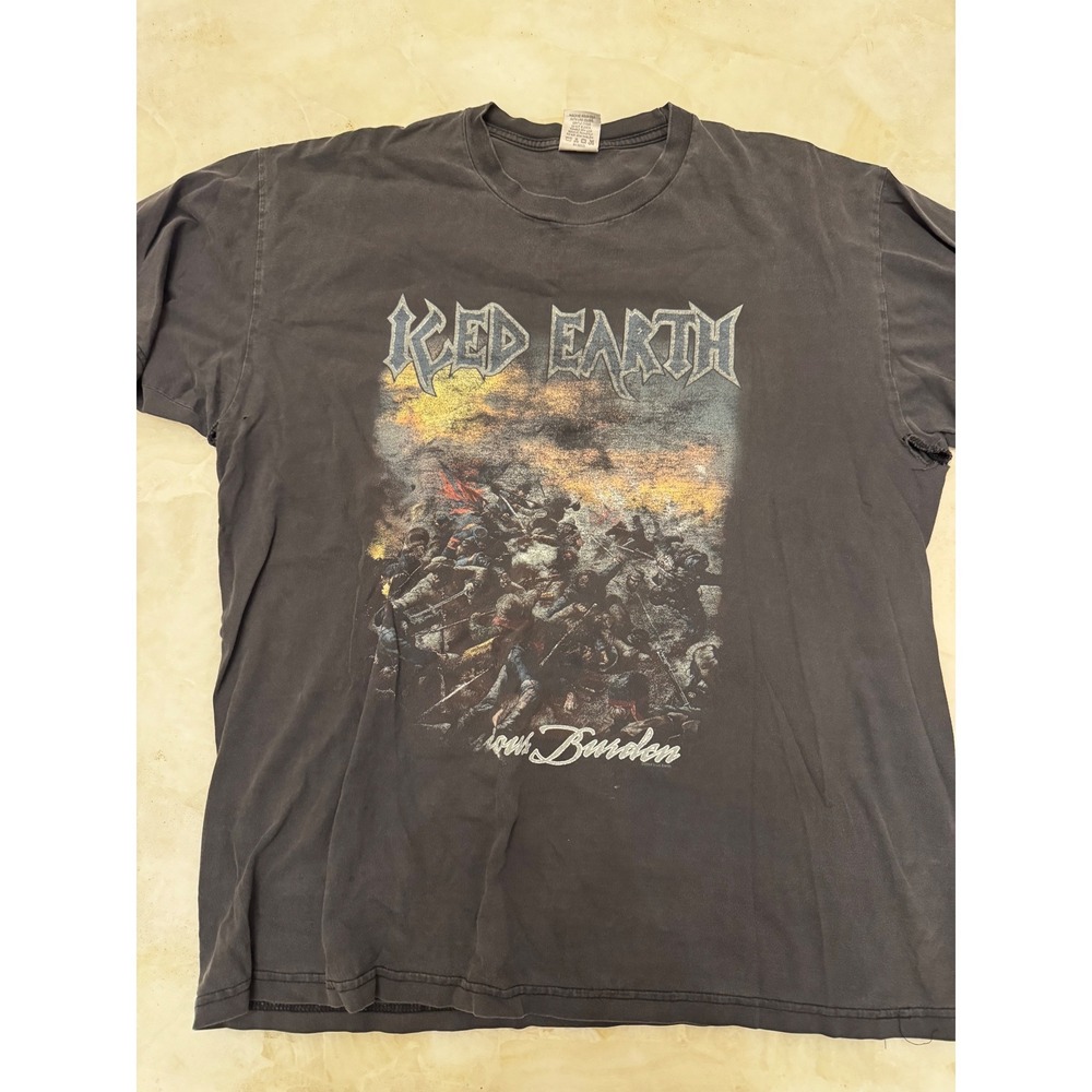Vintage Iced Earth The Glorious Burden Band T-Shirt XL Black Cygnus Thrashed